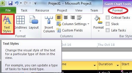 select-text-style-tab-in-project 2010.jpg